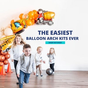 DIY Balloon Arch Kit Rainbow Bright Kid Colors image 5