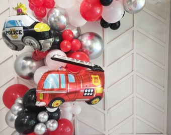 Fireman Theme Party Decorations - DIY Balloon Arch Kit for Kids Party