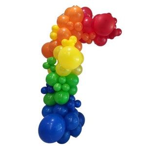 DIY Balloon Arch Kit Rainbow Bright Kid Colors image 1