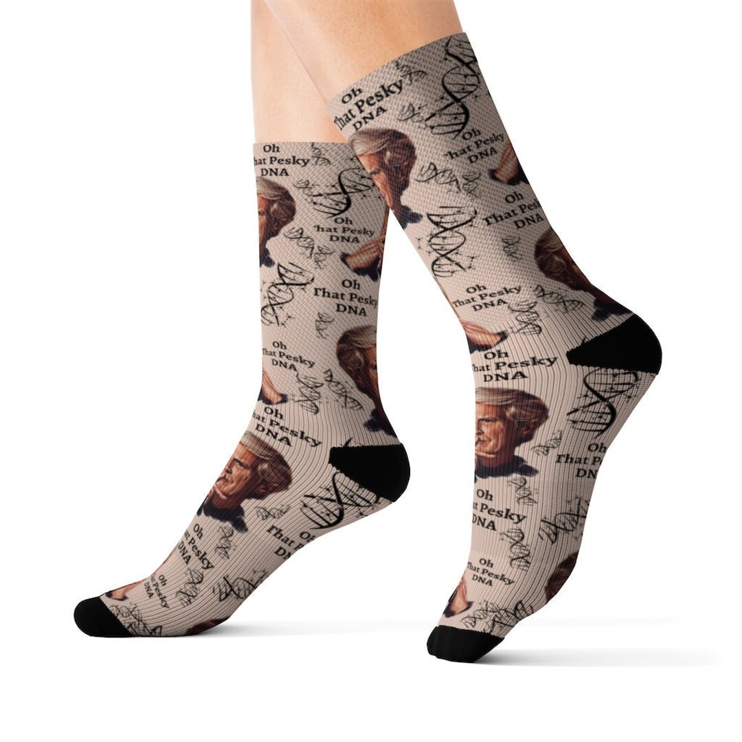 Keith Morrison Socks in Beige Oh That Pesky DNA True Crime Etsy