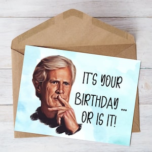 Keith Morrison It’s Your Birthday or is It Card, 5x7 Printable Greeting
