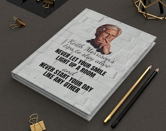 Keith Morrison Tips To Stay Alive Hardcover Journal, Matte, Dateline Funny Notebook, True Crime Junkie, Crime Show Fan, Murder Mystery