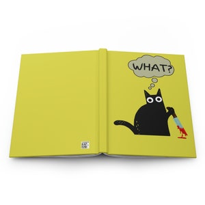 Murder Cat Hardcover Journal, Matte, Funny Notebook, True Crime Junkie, Crime Show Fan, Murder Mystery, Killer Notebook, Crime Fan image 6