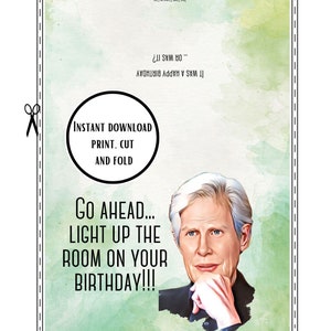 Printable Keith Morrison Birthday Card, 5x7 Printable Greeting Card