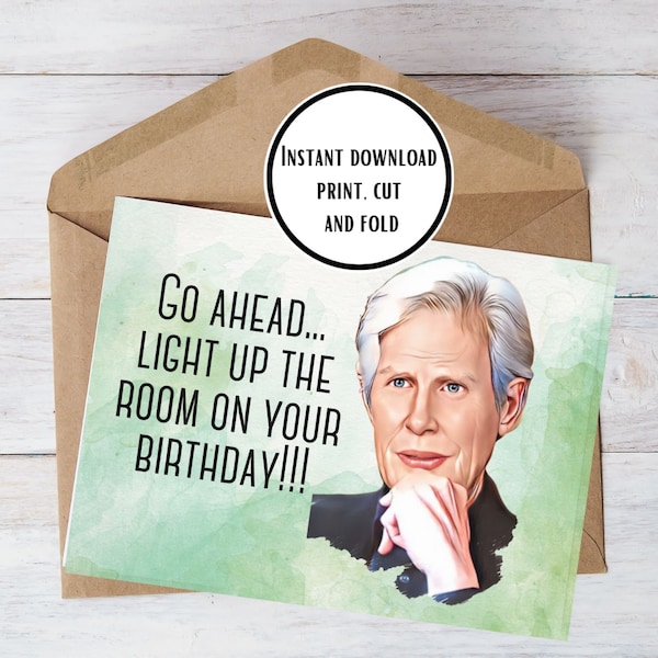 Keith Morrison Birthday Card Printable - Etsy UK
