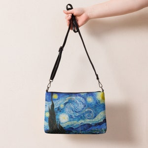Noche estrellada de Vincent van Gogh Bandolera, muñequera, bolso de mano, bolso de mano, impresión de bellas artes