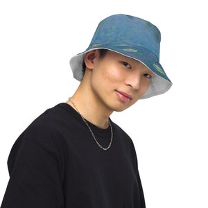 Water Lilies Reversible Bucket Hat