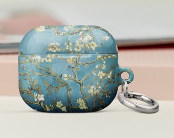 Vincent Van Gogh inspirierte AirPods Hülle - Mandelblüten Druck - Künstlerische Schutzhülle für AirPods