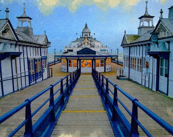 Eastbourne Pier #2 - Britannia Series (East Sussex) - Watercolor Illustration from APCrowley Studio