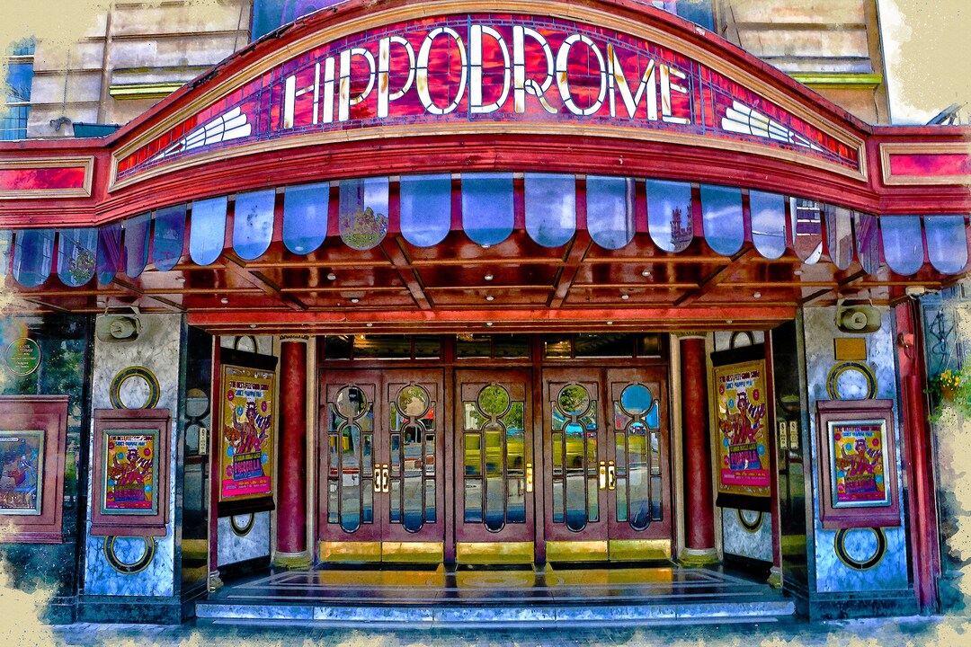 The Hippodrome Britannia Series bristol Watercolor Illustration From