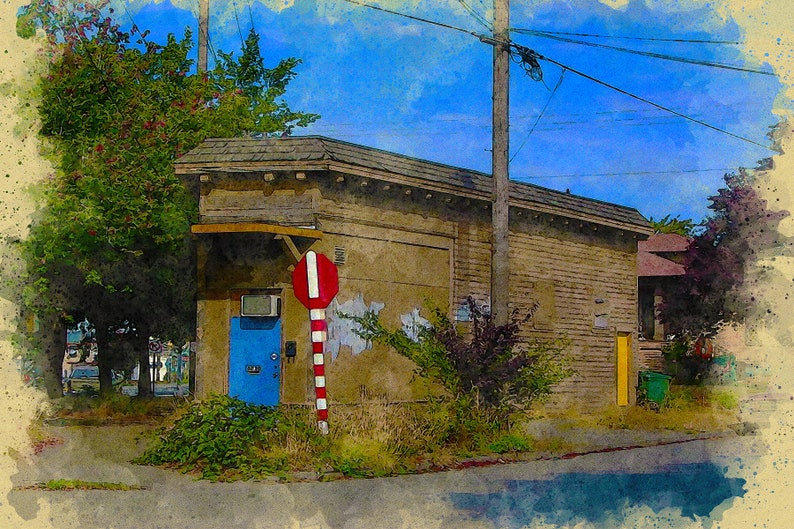 Reciprocal Recording Americana Series seattle Watercolor - Etsy