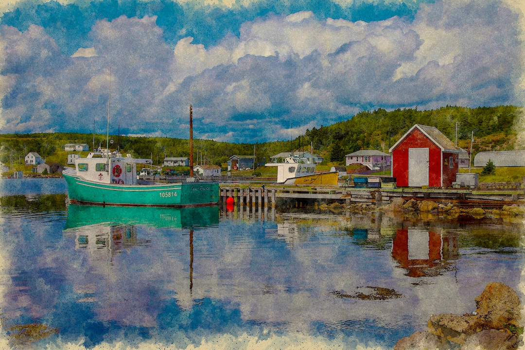 Mainadieu Canadiana Series cape Breton Watercolor Etsy