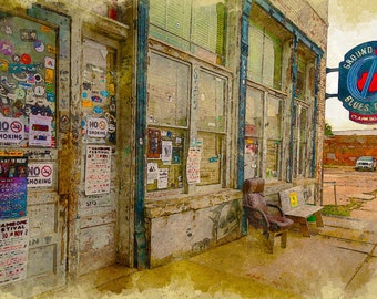 Ground Zero - Americana Series (Mississippi) - Watercolor Illustration from APCrowley Studio