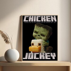 Chicken Jockey vintage digital download