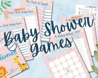 Baby Shower Games (Pink)