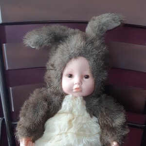 Anne Geddes Squirrel Baby Doll: Collectible PVC Face