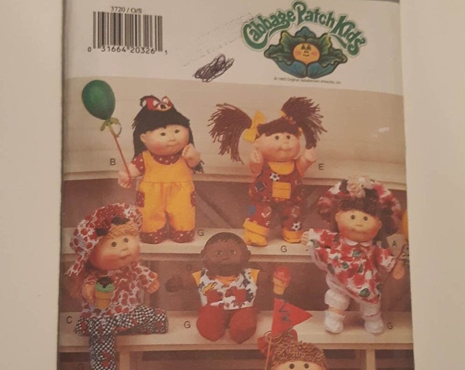 Vintage Cabbage Patch Kids Sewing Pattern. Doll Clothes Pattern. - Etsy