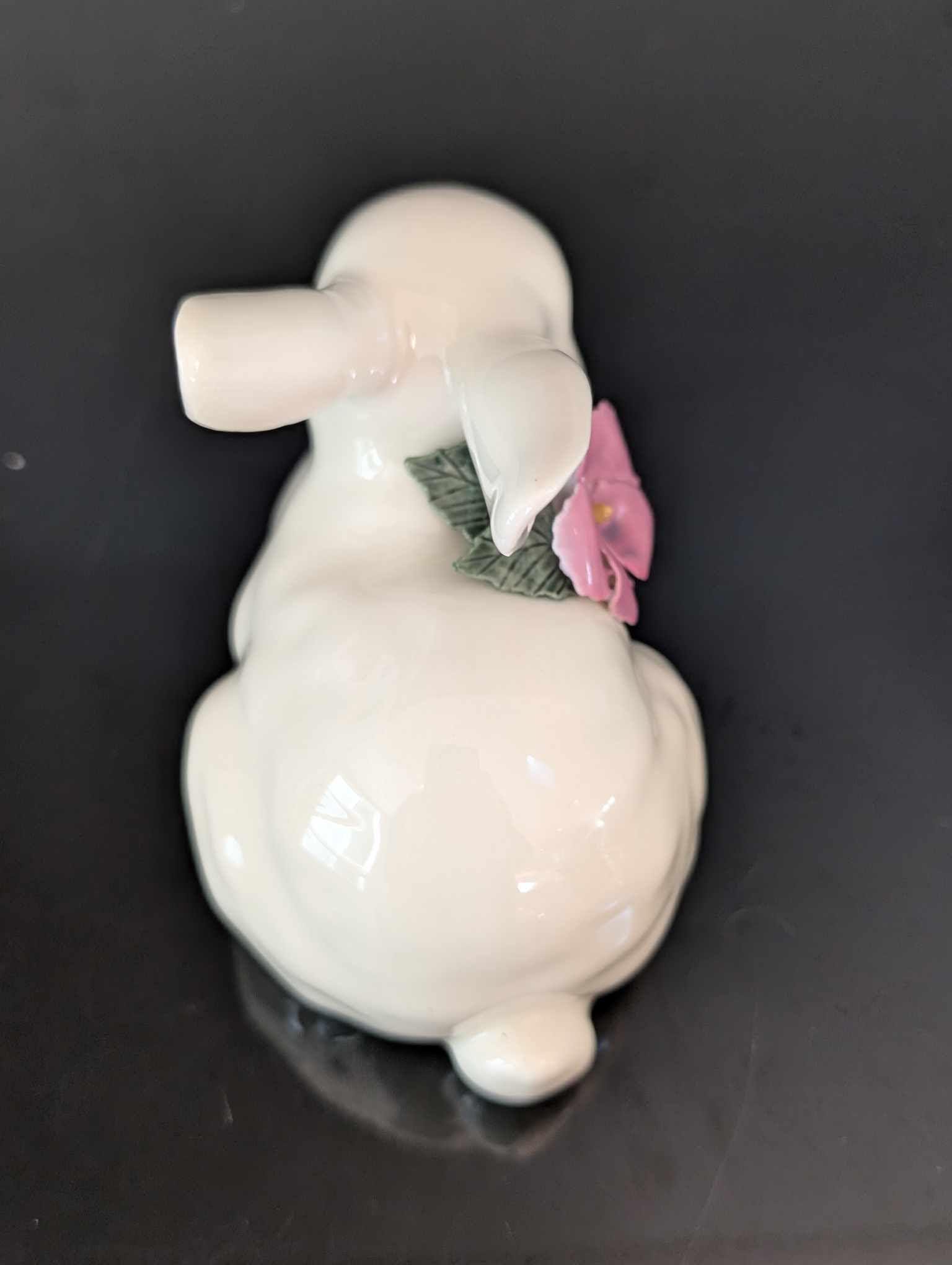 ヴィンテージ コスモス 磁器製 ウサギの置物：手描きの花飾り - Etsy 日本