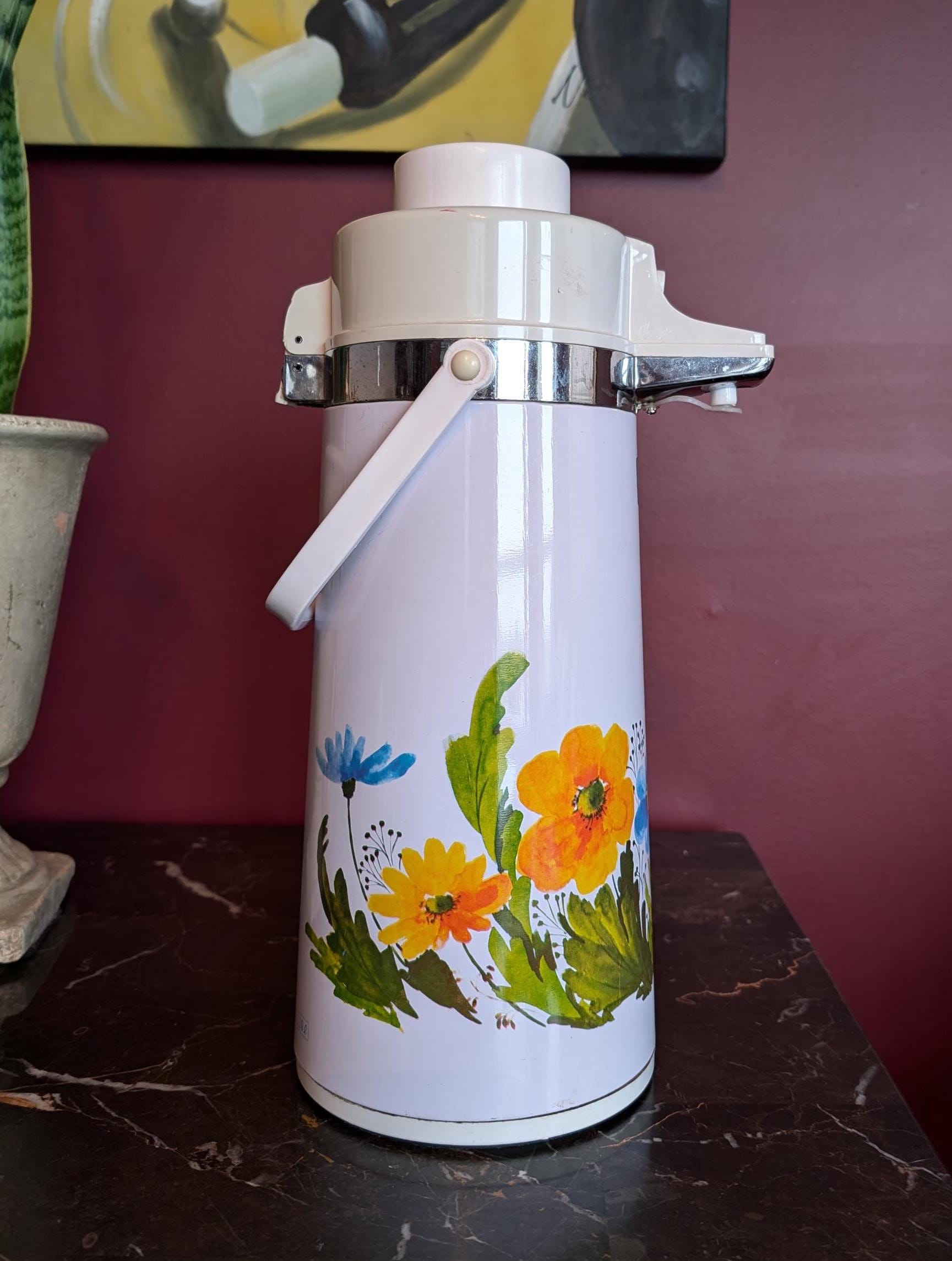 Vintage King Vacuum Thermos 1970 s Air Pot Retro Kitchen Vintage Coffee Dispenser Beverage Dispenser Auto a serve Carafe Etsy