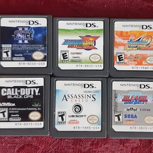 Nintendo DS Game Cartridges: Star Wars, Megaman, Call of Duty