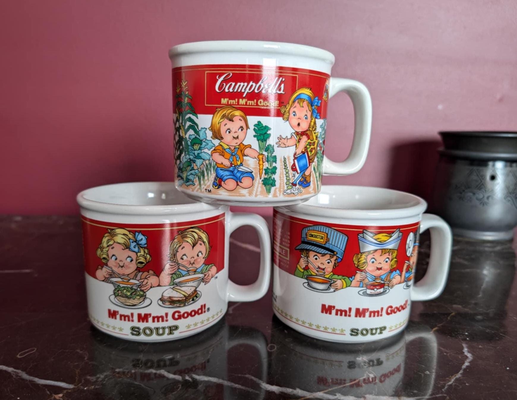 Campbell Soup Mug Set - Etsy