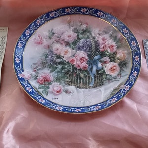 Lena Liu Roses Collector Plate: W.S. George First Issue, 1992