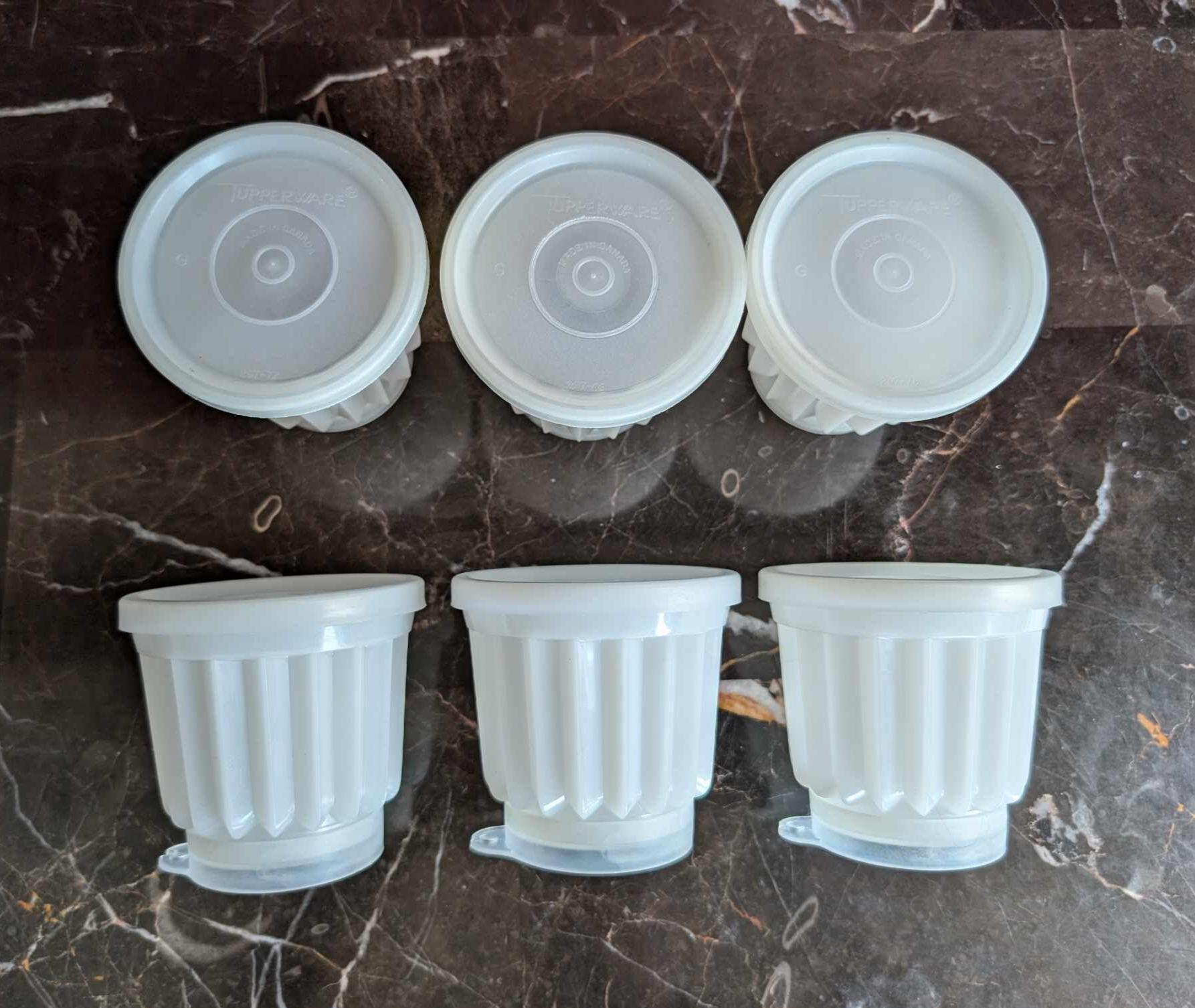 タッパーウェア　デザートカップ セット 12個 プラスチック Tupperware pudding - Etsy 日本