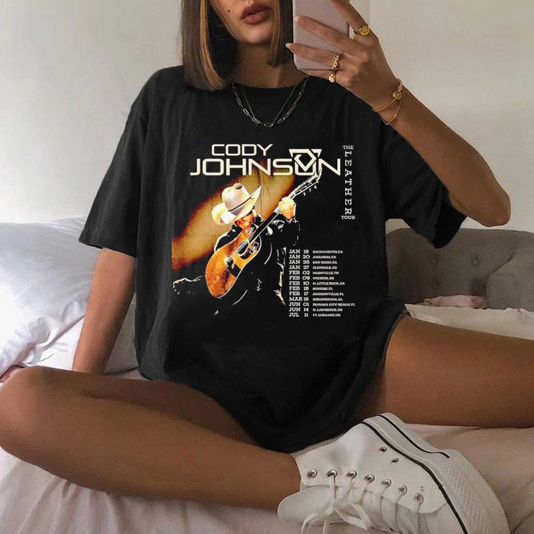 Cody Johnson the Leather Tour 2024 Shirt Cody Johnson Concert Etsy