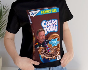 Christian Horner Coco Puffs / Camisa divertida F1 / Fórmula 1 Red Bull meme Grand Prix Camiseta