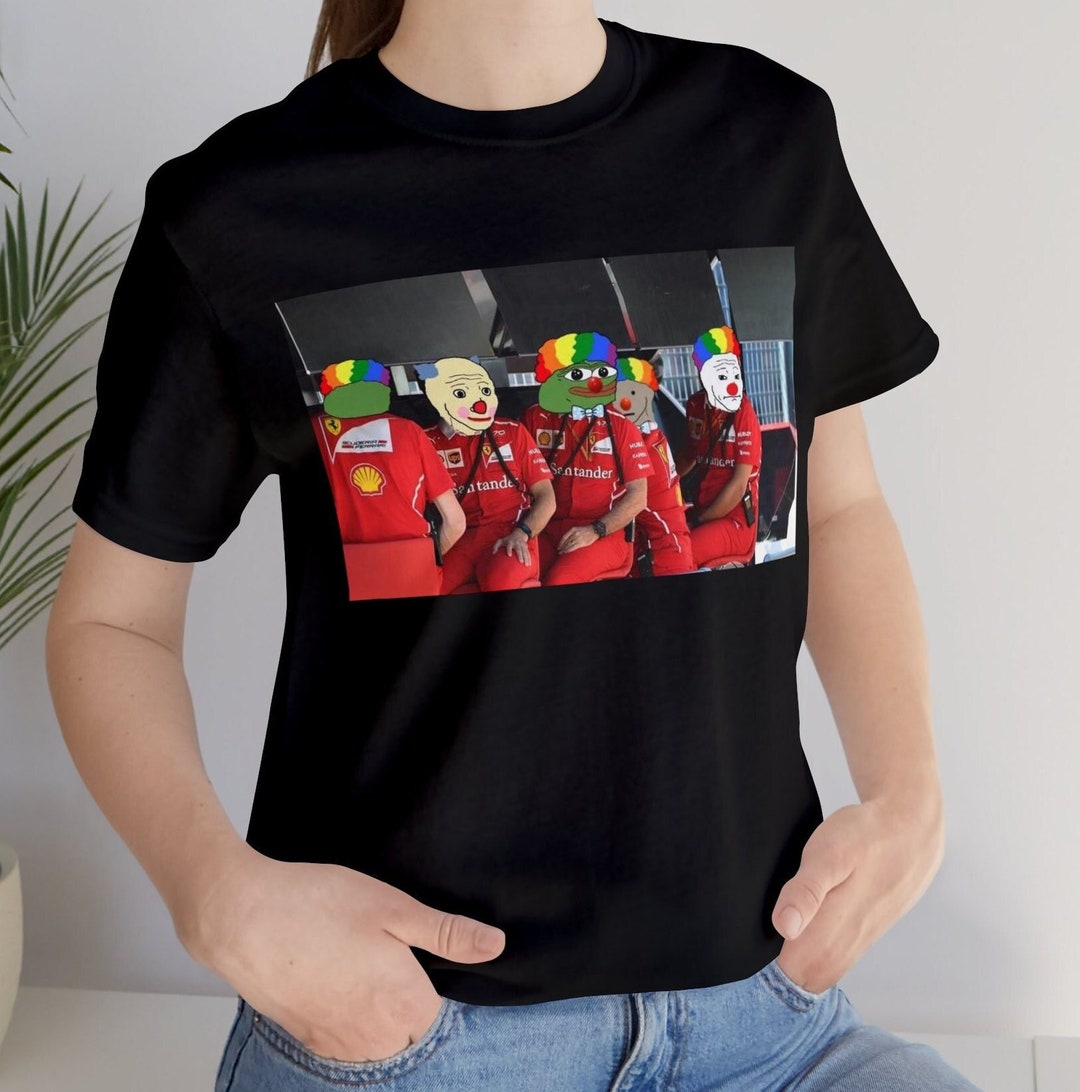 Ferrari Clown Pit Crew Formula 1 Funny Shirt F1 Meme Shirt - Etsy
