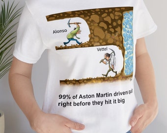 Camisa meme Aston Martin f1 / Fórmula 1 / Camisa divertida F1 / Alonso / Vettel