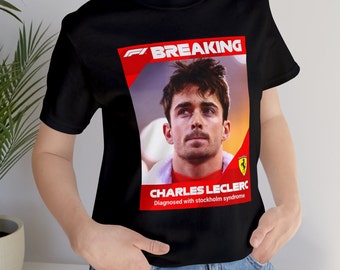 Síndrome de Estocolmo de Charles Leclerc / Camiseta Ferrari fórmula 1 / F1 Divertido