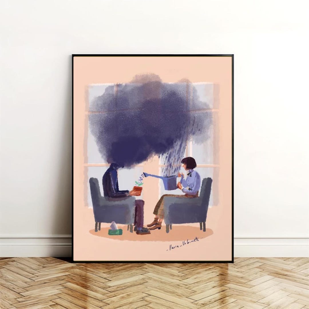 Psd-glass-reflection-poster-fram Poster - Etsy