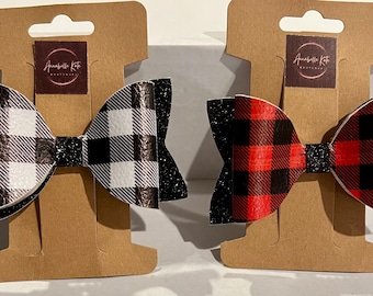 Plaid Hair Bows