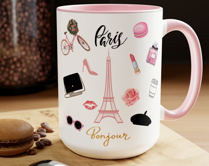 Paris Coffee Mug, Eiffel Tower, France Mug, Paris Tea Cup, Paris Fashion, France Gift, Gift for Women, Paris Lover Gift