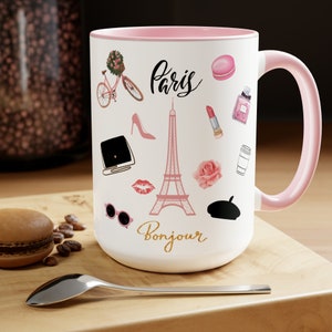 Paris Coffee Mug, Eiffel Tower, France Mug, Paris Tea Cup, Paris Fashion, France Gift, Gift for Women, Paris Lover Gift