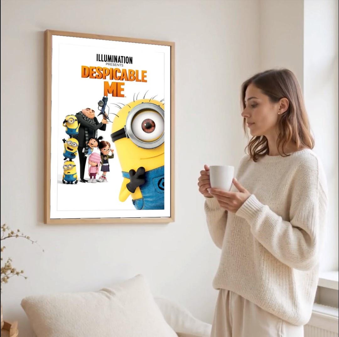 Despicable Me 2010 Movie Poster Film Cinema Wall Art Print - Etsy