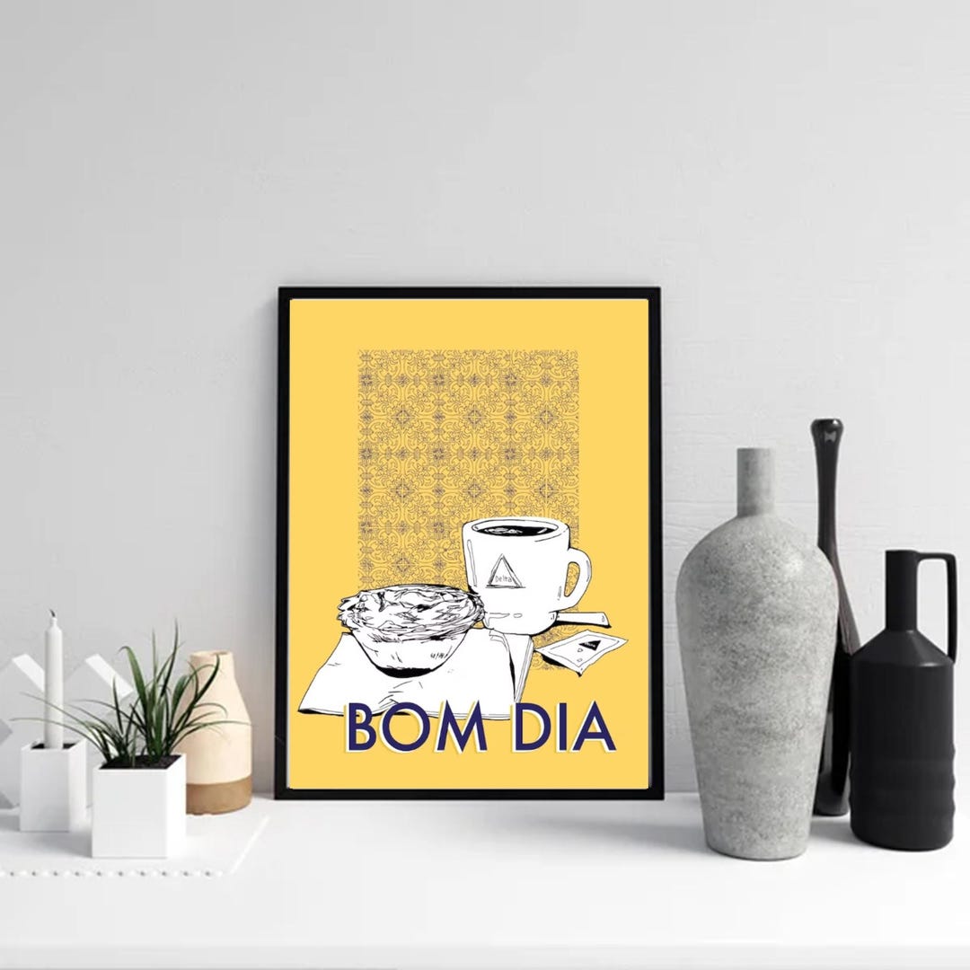 Bom Dia Coffee Portugal Art Print Wall Decor Poster Etsy bom-dia-coffee-portugal-art-print-wall-decor-poster-etsy