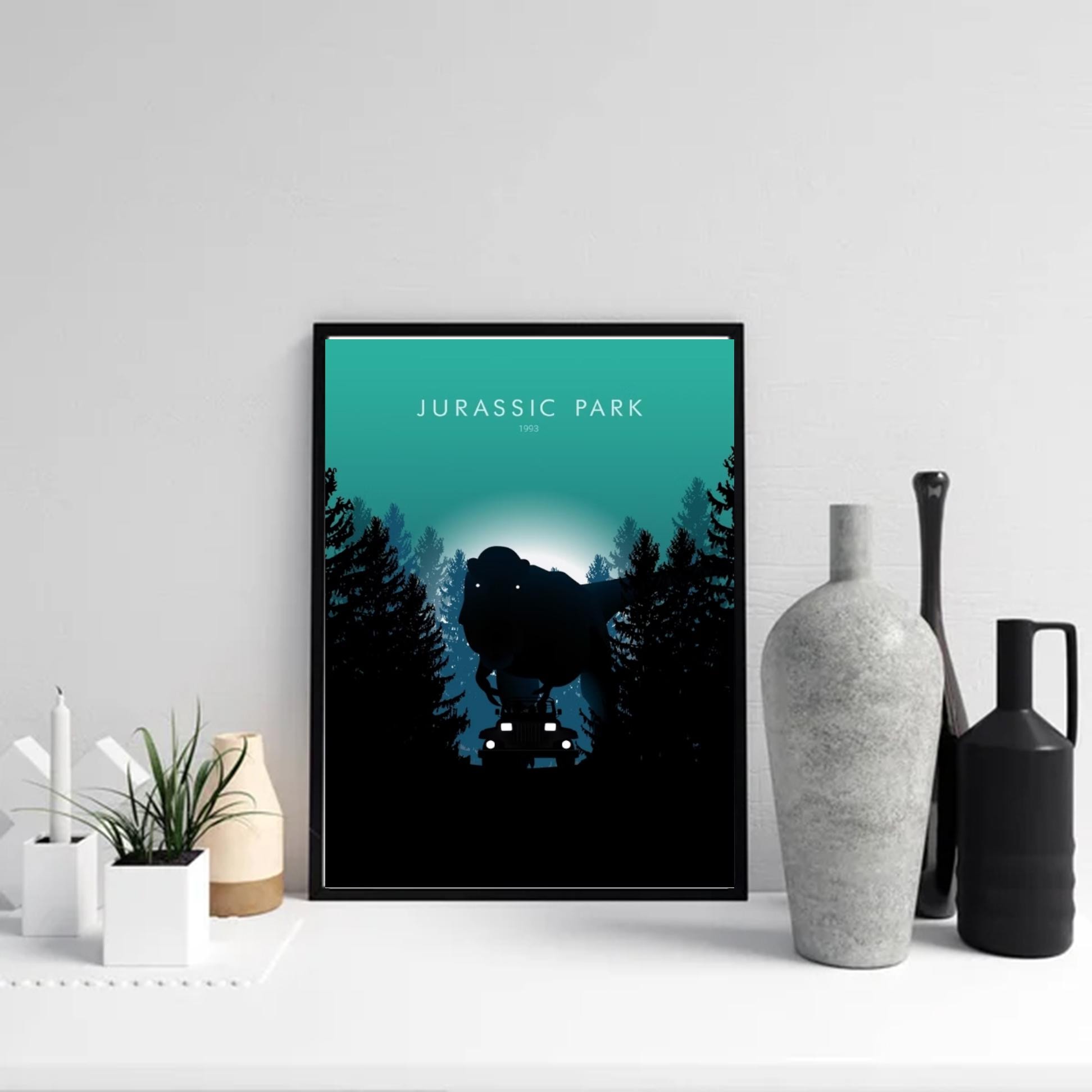 ジュラシック・パークのアートプリント壁飾りポスター - Etsy 日本