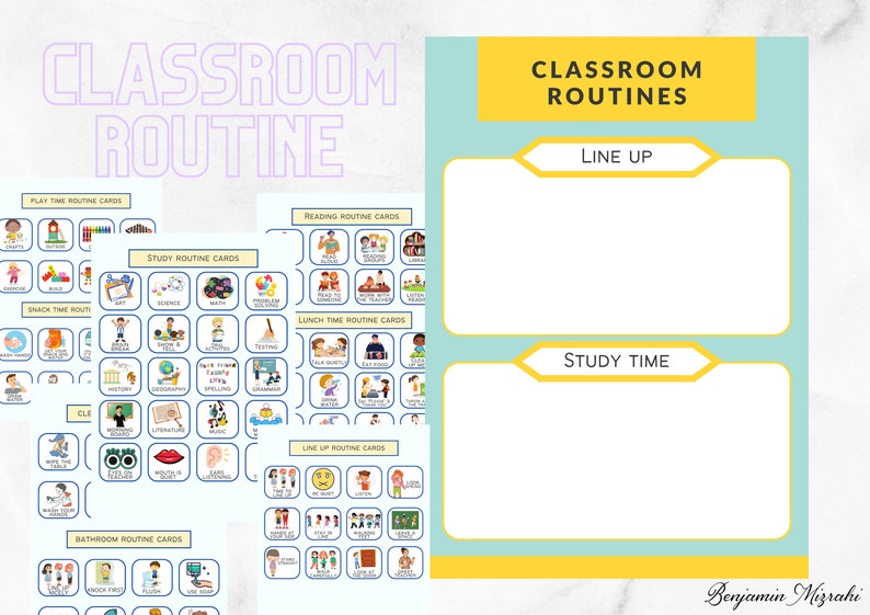 Classroom Routine Cards | Visual Schedule, Chore Chart (digital ...