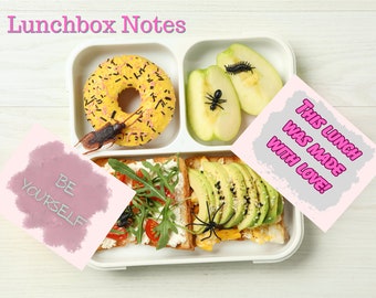 Printable Kids Lunchbox Notes, Motivational Cards (PDF Download)