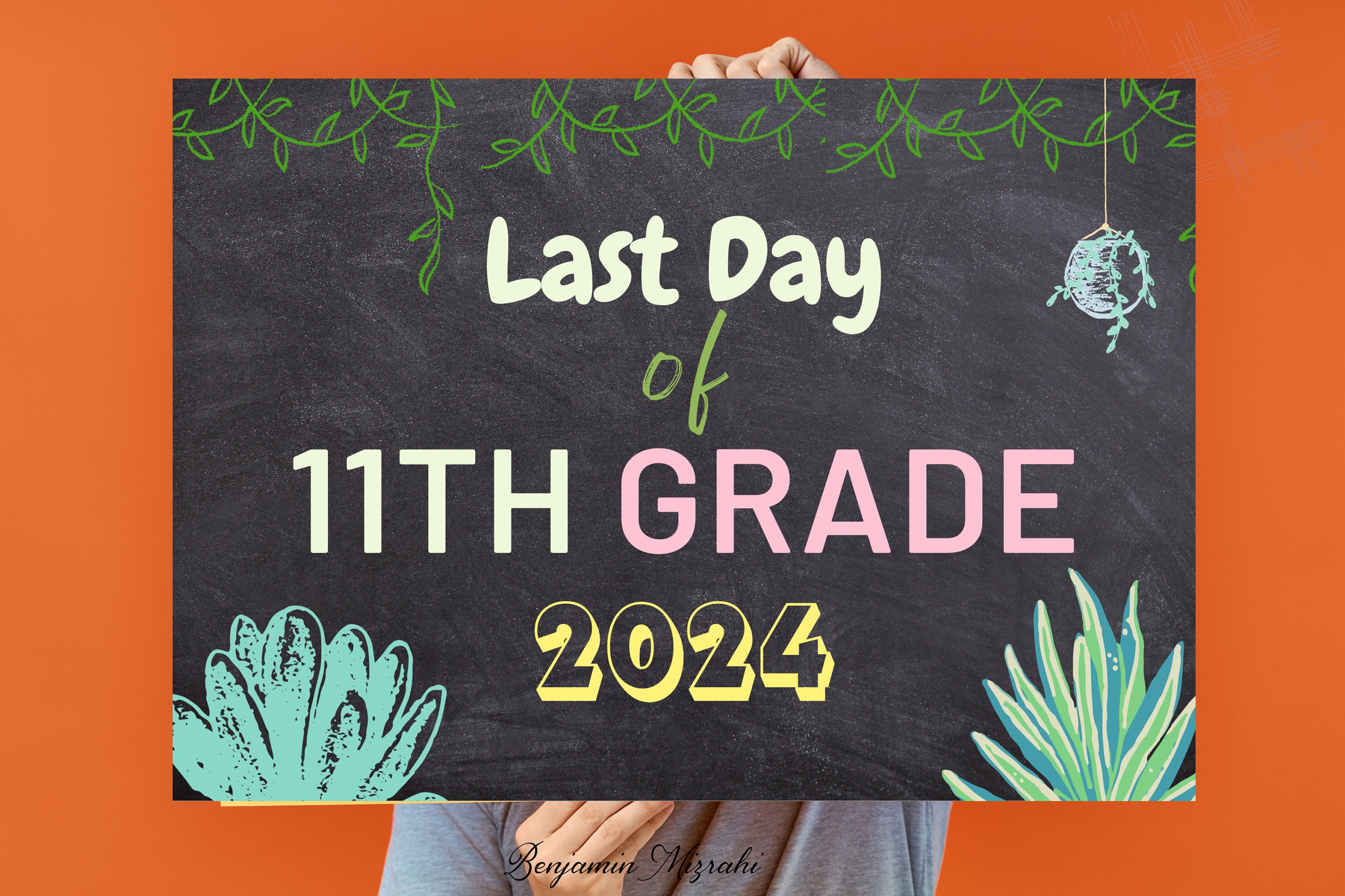 Last Day of School Sign, Printable School Poster, Digital School Sign ...