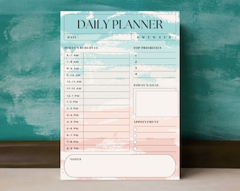 デイリースケジュールプランナー、ToDoリスト、ワークデイオーガナイザー（デジタルダウンロード）