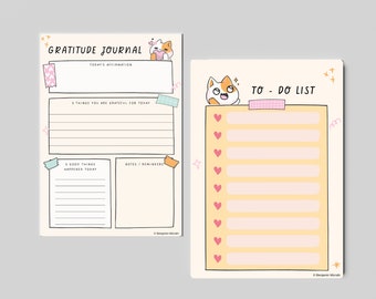 Gratitude Journal | Daily Reflection, Self-Care (Digital Download)