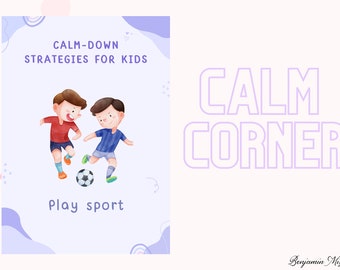 Calming Techniken Poster - Kinder Klassenzimmer zum Ausdrucken (digitaler Download)