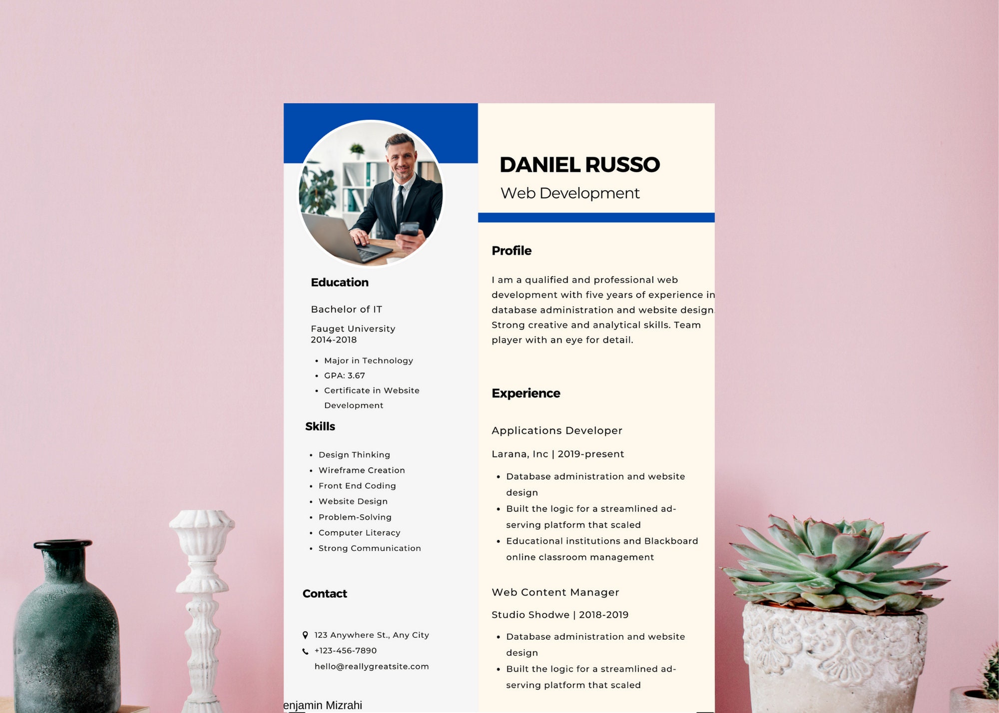 Web Developer Resume Template Cover Letter Template Canva, Modern ...