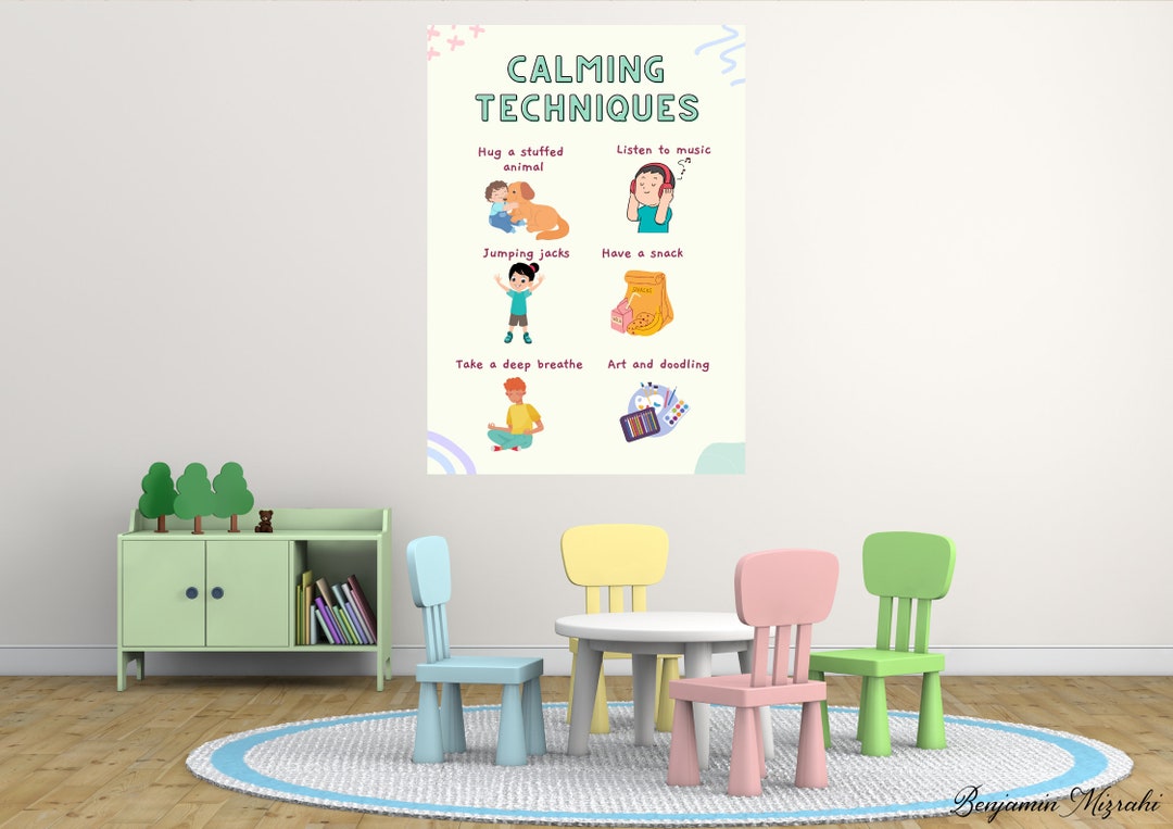Calming Techniques Poster – Kids Feelings Chart (digital Download) - Etsy