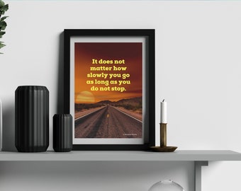 Motivational Quote Art Print, Positive Affirmation (Digital Download)