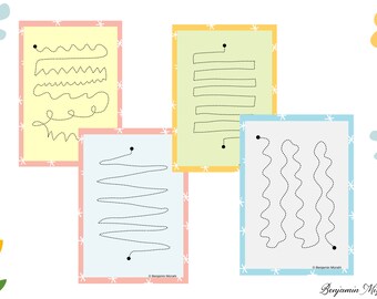 Mindfulness Finger Tracing Calming Printable Cards | Calm Down Corner ...