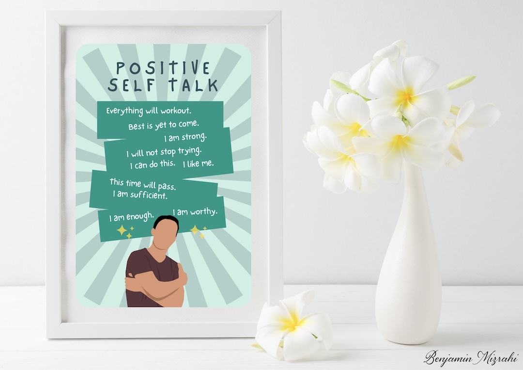 Positive Selftalk Selftalk Therapy Poster Inner Voice Selfworth